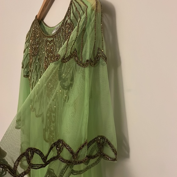 Absolute gorgeous, green mesh kaftan - Picture 5 of 5